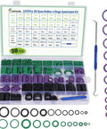 Massive 2225 Piece Rubber O Ring Assortment Kit With 38 Sizes And Hook Set For Car Plumbing Gas And Pressure Washer Repairs