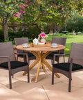 Outdoor Chair Cushions Set Of 4 Black 17x16x2 Inches Water Resistant With Ties for patio furniture on outdoor deck