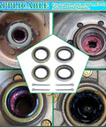 Trailer Axle Hub Wheel Grease Seal Kit With 4 Pack Cotter Pins For Dexter 010-019-00 10-19 Transcom 171255TB National 473336
