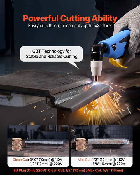 Dual Voltage 50 Amp Plasma Cutter Be A Garage Workhorse With 110V And 220V Run IGBT Inverter Digital Display cutting metal
