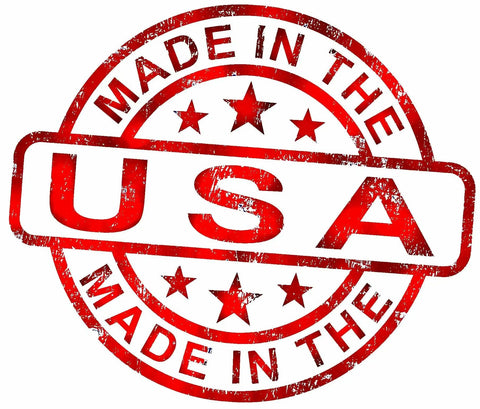 "Made in USA" stamp highlighting origin of Beefed Up Sandblasting Glove Set for 7 Inch Port Cabinets, 26 Inch Neoprene Sleeves.
