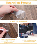 Slick Clear Acrylic Charcuterie Board Templates Kit With Three Woodworking Pens Dope Router Guides And Curved Handle Stencils in use showing operation process.