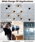 Multi Grip Rivet Nuts Set Of 100 For Steel 1 4 20 Thread Pre Bulbed Shank Zinc Plated Flat Head Insert Nuts With Durable Rust Resistant Gold Zinc Finish Beefy For Automotive DIY Projects AOKLIT applied in various settings like automotive and furniture.
