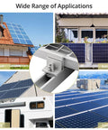 Adjustable Solar Panel Mounting Brackets 30 To 50mm Kit With 10 Aluminum End Clamps showing versatility on roofs and RVs