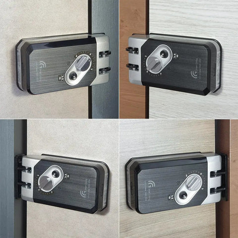 GTouch Digital Rim Lock With Traceless Slim Body Master Mode Forced Lock Automatic Locking Volume Control