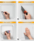 Steps to install Heavy Grade 6X6 Inch Drywall Access Panel With Concealed Hinge System for DIY ceiling repair.
