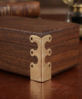 Rugged Antique Alloy Corner Protectors 20 Pack Tough As Nails Durable Metal Edge Guards With Prepunched Holes on wooden box
