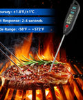 Digital Water Thermometer For Water And Liquids Candles And Cooking, Instant Read Food Thermometer Waterproof IPX7 measures steak temperature on BBQ