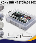 Top Shelf Metric Socket Head Cap Screws Kit 304 Stainless Steel Bolts And Nuts Assortment Rust Proof Heavy Duty Fasteners for garage in storage box.