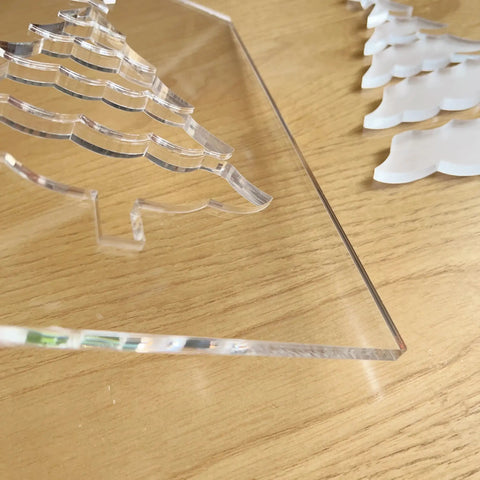 Must Have Festive Router Templates For Christmas Crafts, 12 Clear Acrylic Holiday Designs Like Tree, 8 Inch Tall