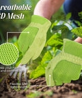 Women Work Gloves With 3D Mesh Breathable Leather For Gardening And Yard Work Durable Pigskin Palm For Grip Like A Pro And Hand Protection