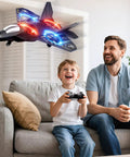 Child with remote controlling Foam Remote Control Airplane For Kids 6 7 8 9 10 12 Year Old Boys Totally Rad Lightweight Fighter Jet