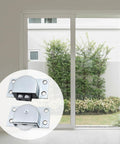 Sliding Door Roller Wheels Set 4 Pairs Nylon Wheel With Iron Shell Electroplating Finish for doors in home setting