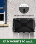 Heavy Duty Outdoor Electrical Box Waterproof IP54 Weatherproof Cord Cover With Seven Cable Seal Entries mounted on wall