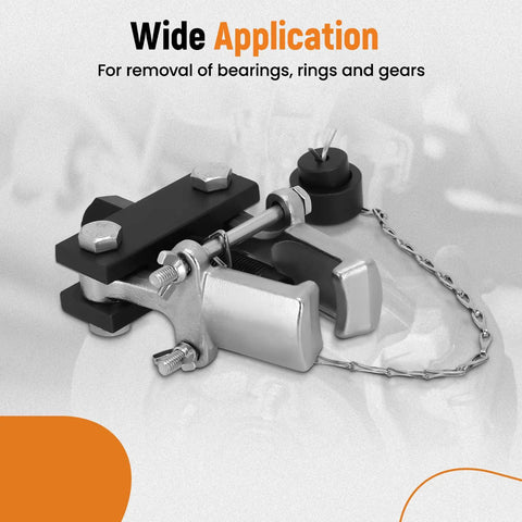 Badass Knuckle Buster Pitman Arm Puller With Adjustable Forged Steel Jaws And Adapter For Light Trucks Steering Gears Bearings Auto Repair Garage Essential Tool, designed for bearing and gear removal.
