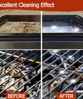 Before and after cleaning with Heavy Duty Griddle Cleaning Brick With Handle 5 Pack Pumice Stone Grill Cleaner For Flat Top