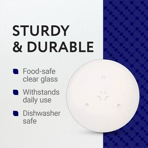 11.25 Inch Microwave Glass Plate Replacement For GE And Samsung Microwaves, Clear Round Turntable Tray, Durable Glass