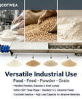 Rock Solid U Trough Screw Conveyor Built Tough From Real 304 Stainless Steel Industrial Auger Feeder For Food Powder And Granule Material Handling 3KW Motor Runs Slick with materials and motor details.