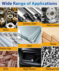 Various materials like metal, stainless steel, plastic, glass, wood, and brick showcasing the versatility of Cold Weld Epoxy Kit Pro Grade Industrial Strength Adhesive Putty For Metal Repair Waterproof Heat Resistant Fills Cracks And Holes In Metal Plastic Concrete Ceramic 3 4 Oz Tubes.