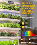 Massive Vertical Hydroponic Growing System With 148 Pod Indoor Garden Tower showing plants with full spectrum grow lights