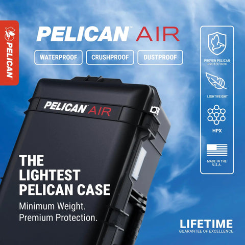 1626 Air Case No Foam Black Heavy Duty Gear Case With Water Tight Seal Image with branding and features highlighted