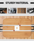 Router Sled For Flat Slabs Portable And Adjustable Beastly Slab Flattening Jig With A 57.8 Inch Guide Rail System on wood surface