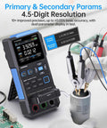 Pro Grade LCR Meter 100kHz With 19999 Counts Auto Component Detect Capacitance Resistance Inductance Testing ESR Q D Theta X Readouts