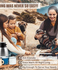 Family camping with 68 Oz Stainless Steel Thermal Coffee Carafe With 12 Hour Heat Retention And 24 Hour Cold Retention
