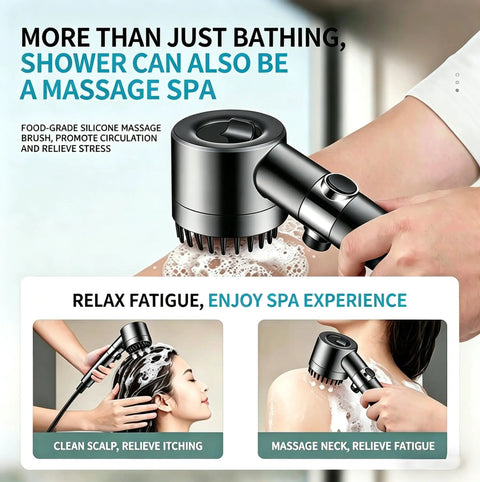 High Pressure Filtered Shower Head With Handheld And 4 Replacement Filters For Hard Water 18 Layer Filtration Delivers Strong Jets Reduces Chlorine Perfect For Pet And Kid Bathing With 4 Spray Modes used for massage spa experience