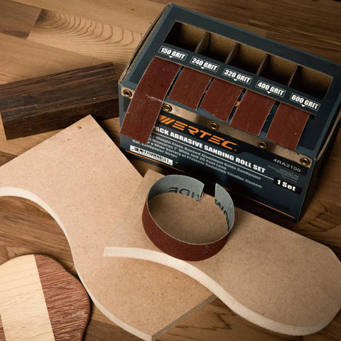 Emery Cloth Roll Five Grit Sandpaper Set 1 Inch By 20 Feet Aluminum Oxide For Automotive Wood And Metal Sanding And Polishing Grits 150 240 320 400 600 displayed