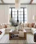 96 Inch Long Natural Pinch Pleated Blackout Curtains With Thermal Insulation And Linen Look One Panel 72W By 96L Inches in living room
