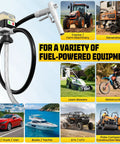Heavy Duty Portable Cordless Gasoline Transfer Pump With A Rapid Four Gallons Per Minute Flow Compatible With Popular Power Tool Batteries for various fuel-powered equipment