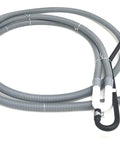Gray Dishwasher Drain Hose Replacement For LDF7774ST LDF8574ST And LDF7774BB Models Heavy Duty Flexible Drain Hose With Easy Install And Leak Free Fit shown coiled.