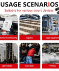 Usage scenarios for Three Pack Infrared Break Beam Sensor Switch Kit with transmitter and receiver in various smart devices.