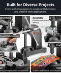 Heavy Duty 3 Ton Arbor Press With Adjustable Ratchet Lever For Precision Stamping And Press Fitting Compact Desktop Setup handling small-part fabrication and repairs.