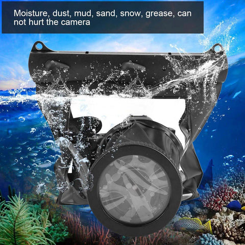 Fully Sealed DSLR Camera Housing With Anti Shock Design For 20 Meter Underwater Depth Rugged Dry Bag Pouch Dive Case in ocean