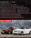 Image showing compatible BMW and Ford vehicles for engine coolant reservoir with cap replacement.