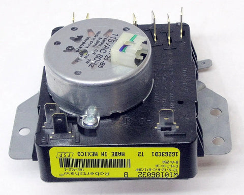Dryer Timer Replacement W10186032 Durable Metal Timer Built To Last With Precision Timing Easy Install High Quality Component For Compatible Dryers Long Lasting And Reliable Replacement Part