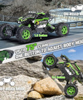 All Terrain RC Monster Truck For Kids With Upgraded Lifting Function 2.4GHz Four Wheel Drive Remote Control Car Toy Gift