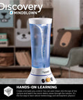 Tornado Lab STEM Kit With 5-Speed Cyclone Controller for hands-on meteorology and atmospheric physics on a table in a kids' room.