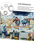 600 Piece Stainless Steel Split Lock Washer Kit For Electrical, Automotive, Marine And Household Use With Heavy Duty Gasket Assortment For Secure Bolt And Threaded Connections, lock washers in factory scene