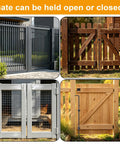 Four gate styles showing versatility; Qlvily 36" Heavy Duty Cane Bolt Gate Drop Rod - Solid Steel Ground Latch for Double Gates - Windproof Anchor for Wood, Vinyl & Metal Fences, 2 Pack.