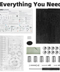 Contents of 3D Wooden Marble Run Puzzle With LED Lights For Adults Mechanical Wood Model Building Kit Desk Decor Gift For Men 312 Pieces