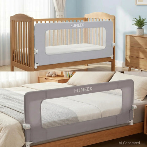 Swing Down Bed Rail Guard For Toddlers 59 Inch Long For King Twin Full Queen Beds Built Tough With Reinforced Alloy Steel Frame And Extra Wide Base