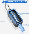 Heavy Duty 4 Pack Weld On Spring Gate Latches No Nonsense Outdoor Fence Hardware Built Like A Tank showing galvanized steel spring and thickened bolt.