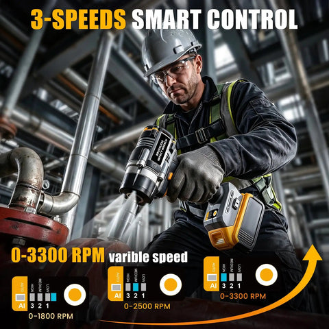 Half Inch Cordless Impact Wrench Compatible With DeWalt 20V Max Batteries High Torque For Heavy Duty Jobs Tool Only