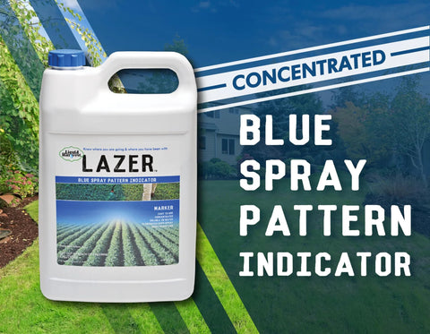 Blue Spray Pattern Indicator Dye For Lawns And Turf, Concentrated Water Based Marking Dye For Weed Sprays, 1 Gallon 128 Ounces