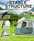 Spacious Family Tent For 4 To 6 People With Easy Setup, Waterproof Double Layer Design With Rainfly in outdoor setting