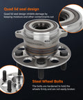 Rear Left And Right Wheel Bearing And Hub Assembly For Honda Pilot And Acura MDX OE 512629 with ABS Tone Ring Sensor