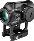 Triumph 2 MOA Red Dot Sight For Quick Target Lock With Unlimited Eye Relief Parallax Free Design And 9 Daylight Plus 2 Night Vision Illumination Levels Perfect For Tactical Range And Everyday Carry, black optic on mount
